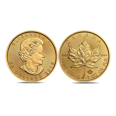 Maple leaf gouden munten