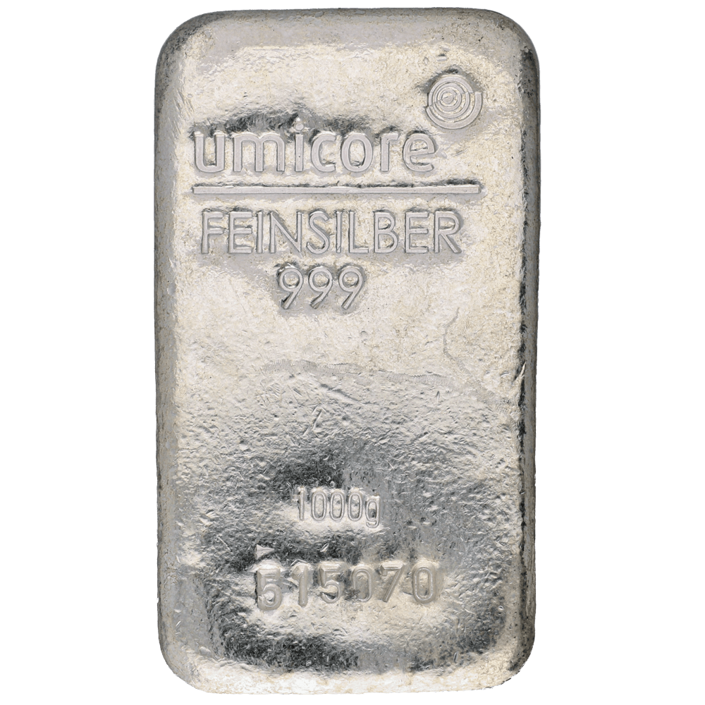 Zilverbaren 1000 gram